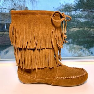 Minnetonka Fringe Boots